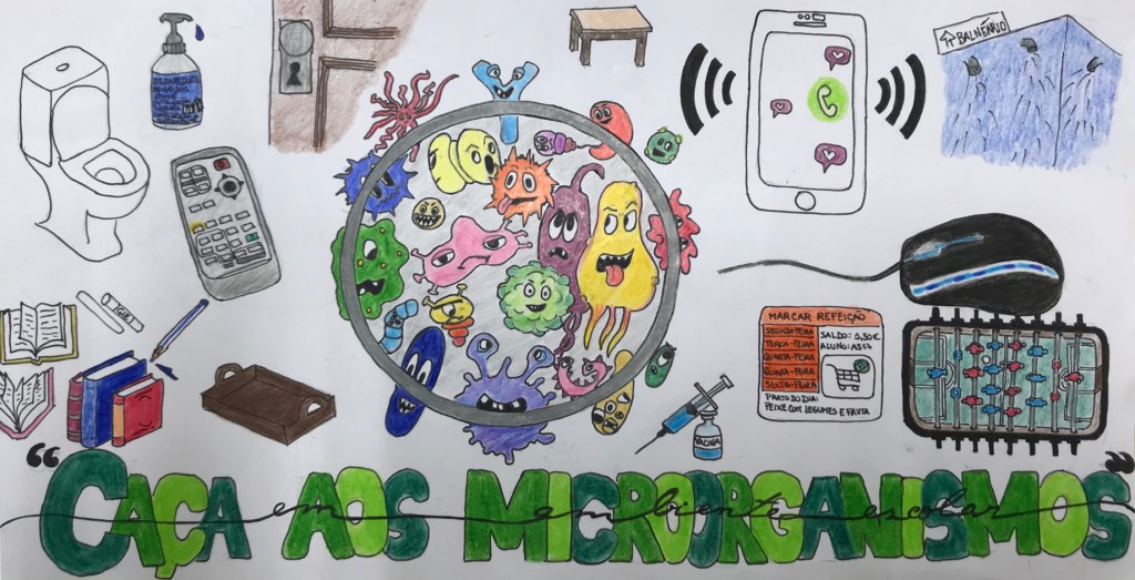 Caça aos microrganismos em Ambiente Escolar